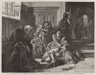 Warten auf das Urteil, aus der Ausstellung der Royal Academy